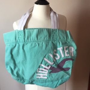 Hollister canvas tote bag
